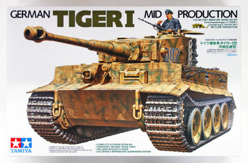 Tamiya 35194 German Tiger I Mid Production 1/35 Scale Kit - Plaza