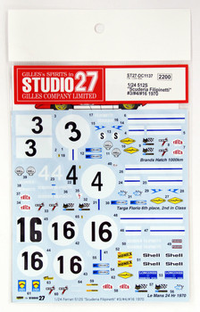 Studio27 ST27-DC1137 Ferrari 512S Scuderia Filipinetti Decal for