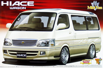Aoshima 49372 Toyota Hiace Wagon Super Custom with option wheel 1