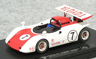 Ebbro 43712 Toyota 7 Japan Kangnam 1969 No.7 (Red) 1/43 Scale