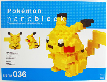 Kawada NBPM-036 nanoblock Pokemon Pikachu DX