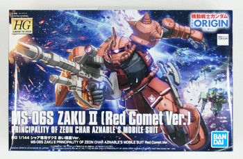 Bandai HG Gundam The Origin 024 MS-06S Char's Zaku II (Red Comet Ver.)  1/144 Scale Kit