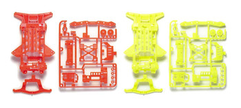 Tamiya 95479 Mini 4WD Super XX Fluorescent-Color Chassis Set