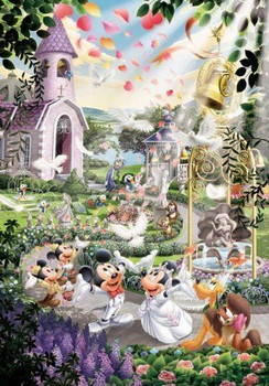 FROST ART JIGSAW PUZZLE ミッキー・ミニー ウェディング Amazon.com: Tenyo Disney Fantasy Celebration Minnie & Mickey