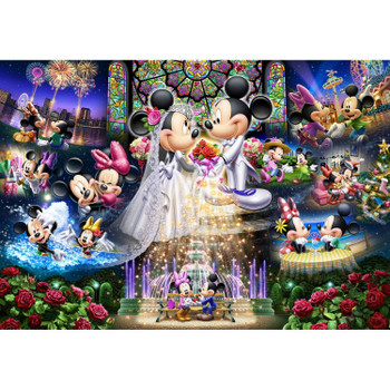 Tenyo Japan Jigsaw Puzzle D-500-430 Disney Mickey Mouse Wedding (500 Pieces)