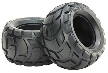 Tamiya 54866 (OP1866) Round Block RR Bubble Tires (Soft/2pcs)