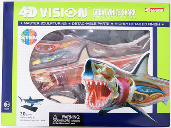 Aoshima 4D Vision No.2 Great White Shark Anatom | PlazaJapan