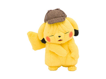 Pokemon Plush Doll Stuffed Toy 1//1 Scale Detective Pikachu 40cm w// Tracking NEW