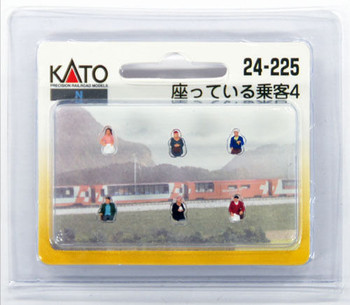 Kato 24-225 Model People 'Sitting Passenger 4' (N scale)
