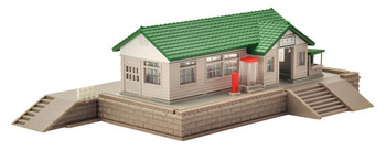 Tomix 4202 Wooden Station Building (Green) (N scale)