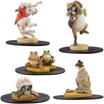 Kaiyodo miniQ Kawanabe Kyosai Gaki Bonkei (6 Pcs Box)
