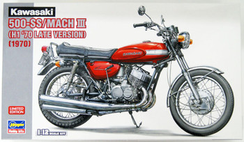 1/12 Kawasaki 500-SS/MACH III (H1 Late) Plastic Model