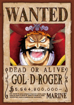 Jigsaw Puzzle One Piece Gol D. Roger Wanted Poster (208 Pieces)