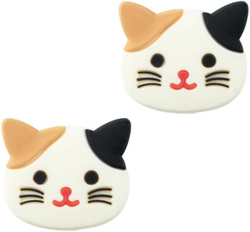 LIHIT LAB. Smart Fit PuniLabo Magnet Pin Set(2 pcs) Calico Cat