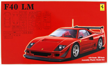 Fujimi RS-114 Ferrari F40 LM 1/24 Scale Kit - Plaza Japan