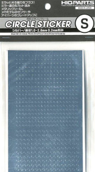 Round Metallic Sticker S 1.0 - 2.8mm Silver