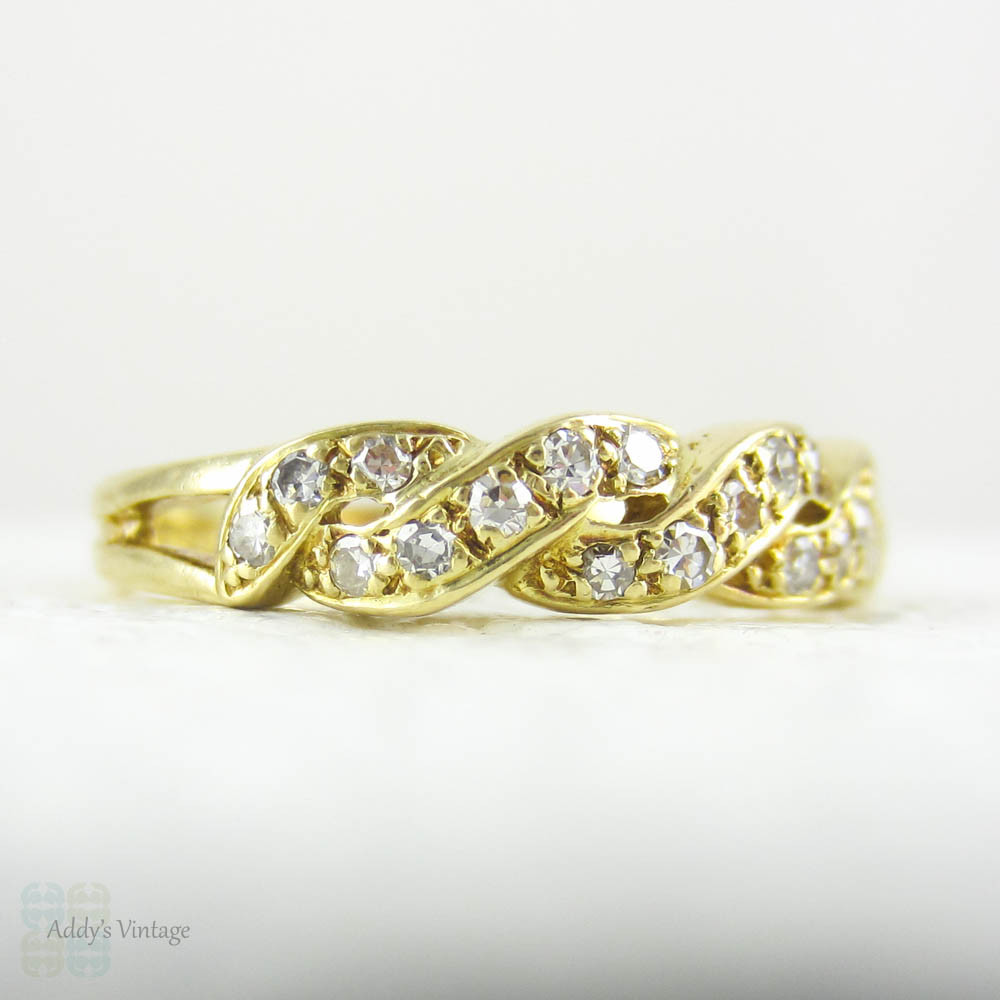 Yellow Gold Diamond Saddle Ring – Charles Koll Jewellers