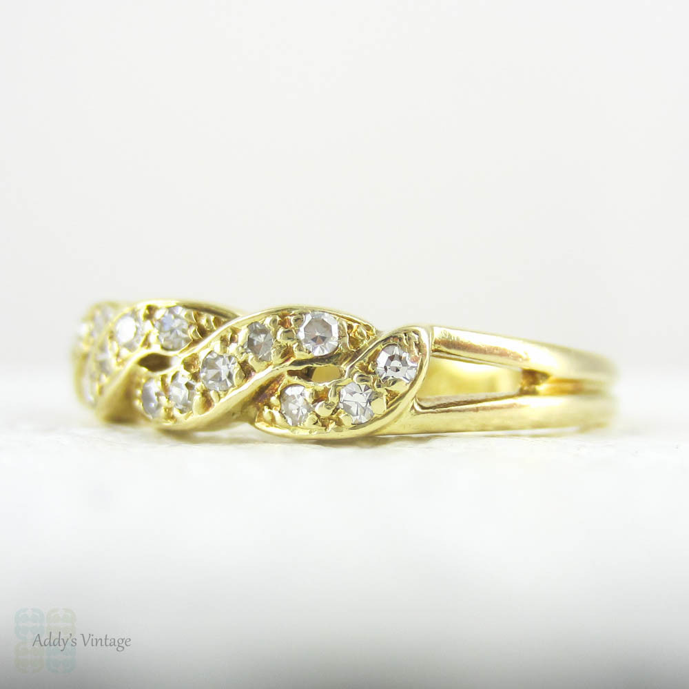 Yellow Gold Diamond Saddle Ring – Charles Koll Jewellers