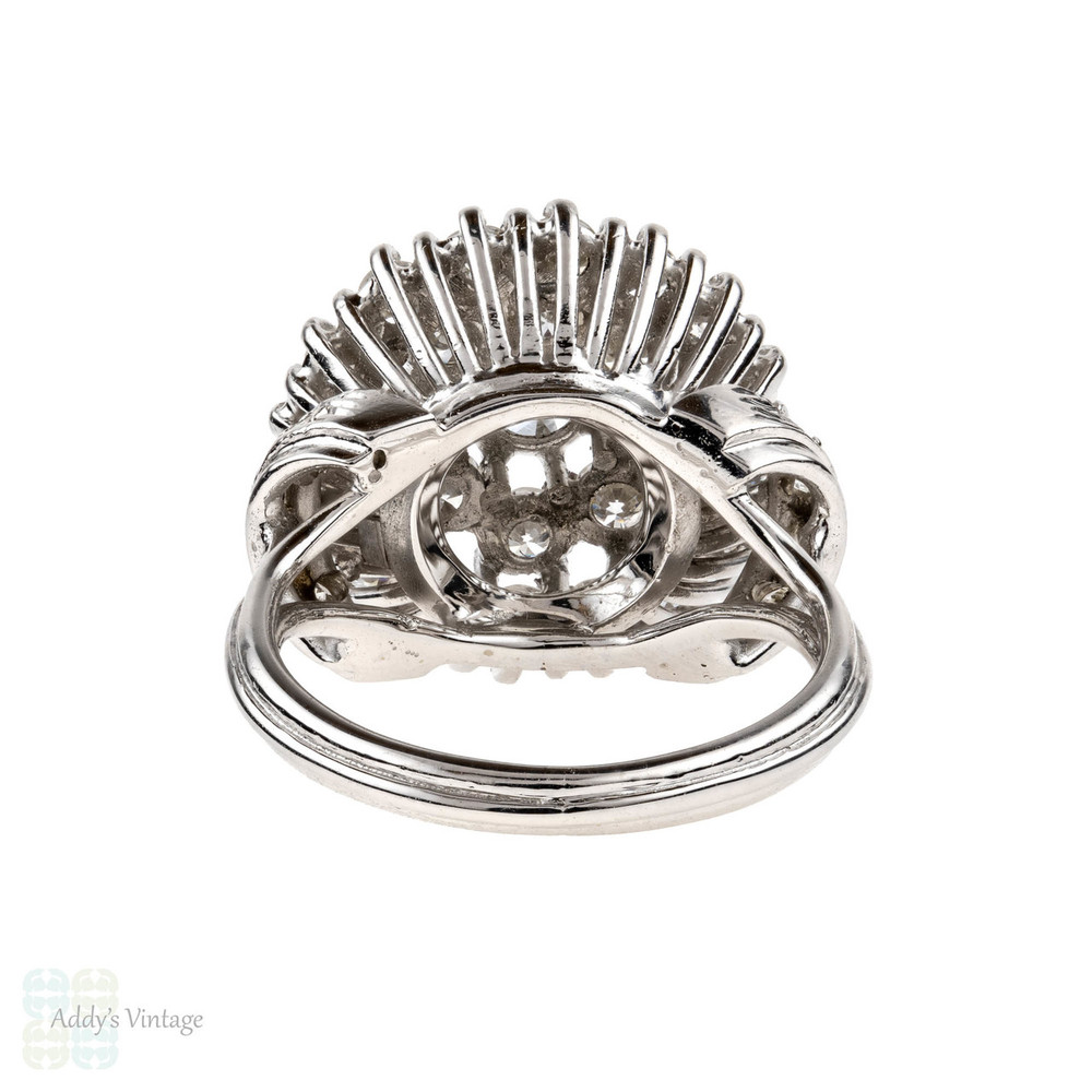 Antique Art Deco Sapphire Diamond Cocktail Ring | Diamond cocktail rings,  Pearl and diamond ring, Bubble ring band