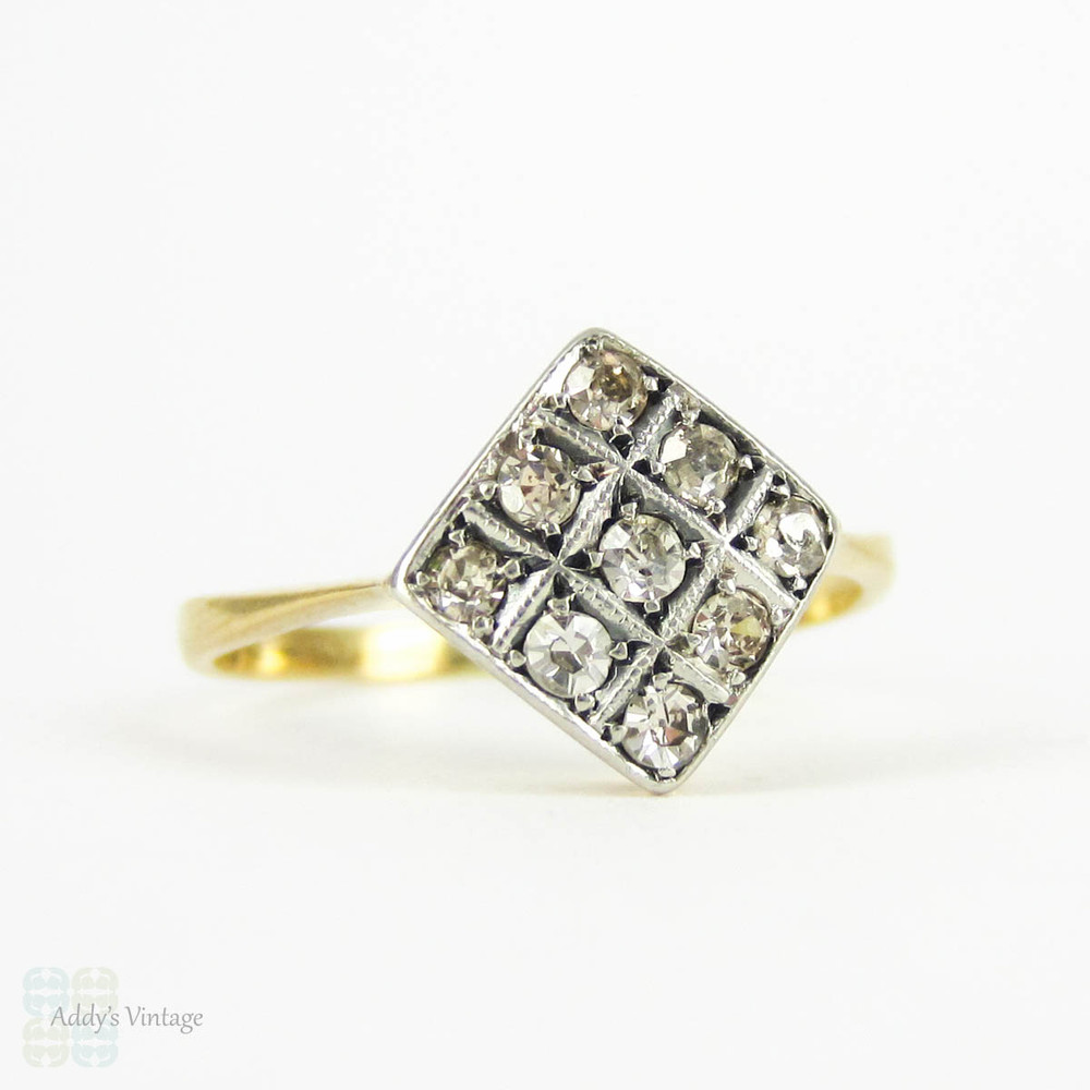 HRRTR248 Round 9 Stone Diamond Ring | Shining Diamonds®