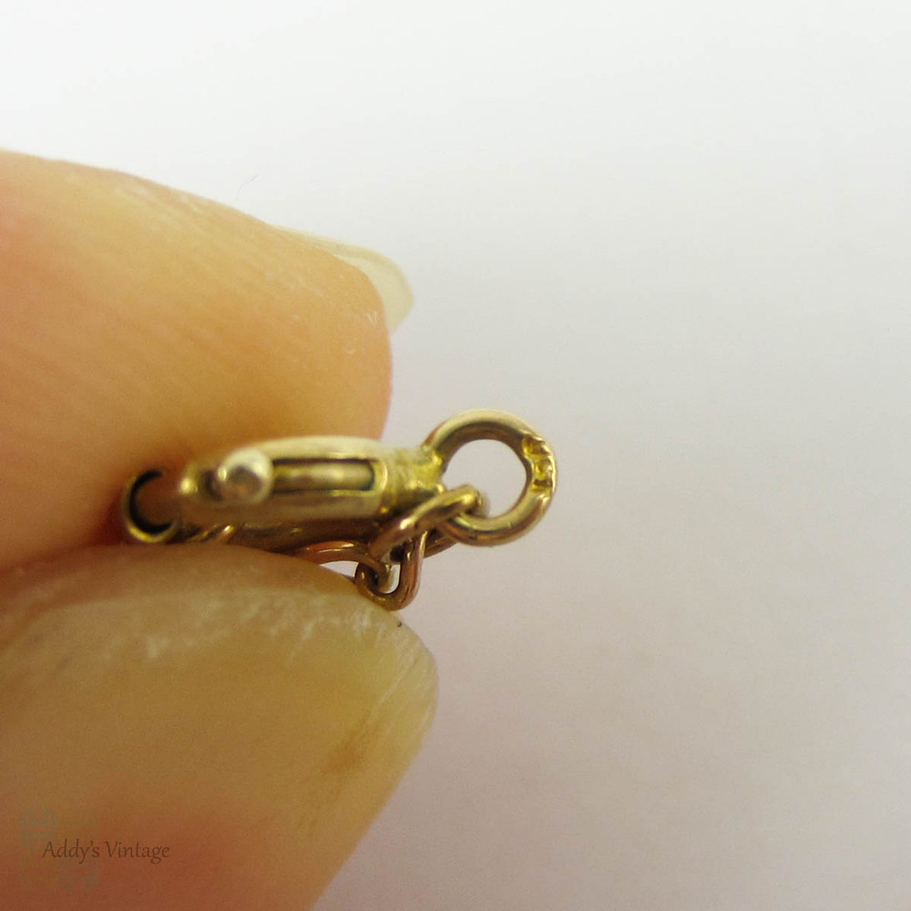 Rose Gold Chain Necklace, Vintage 9 Carat Rose Gold Figaro Link Style Necklace Chain, 54.5 cm / 21.5 cm.
