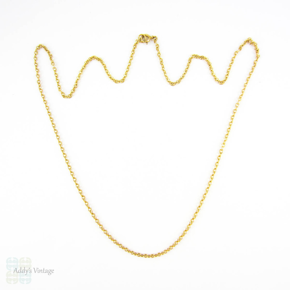 SALE Vintage 9 Carat Yellow Gold Chain 