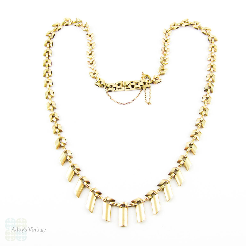 14K Vintage Cleopatra Fringe Necklace I Kirsten's Corner – Kirsten's Corner