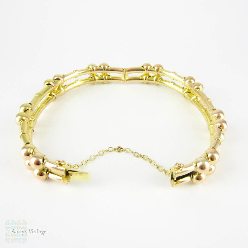 bangle bracelet tiny balls clasp