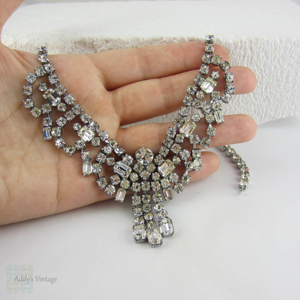 Vintage Silver Rhinestone Necklace – Katherine Swaine