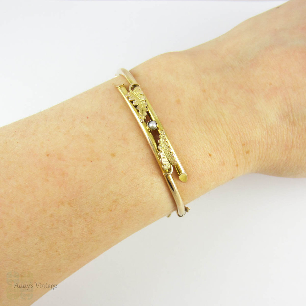 Art Nouveau 20 Karat Gold Arabesque Link Bracelet