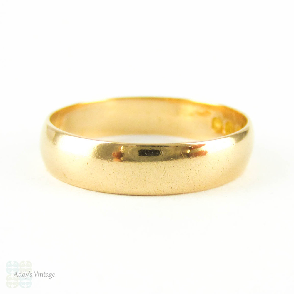 Antique 22 Carat Gold Wedding Ring, Victorian Mens or ... (1000 x 1000 Pixel)