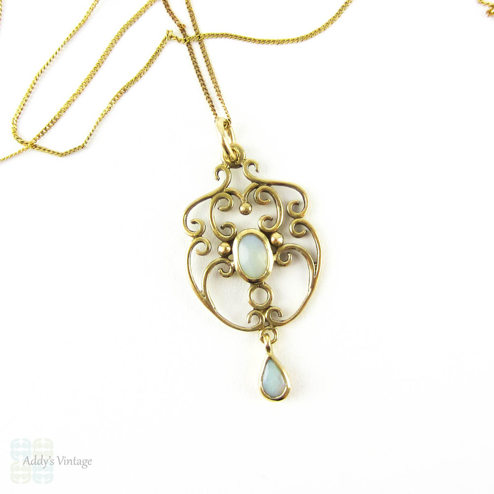 小粒9金 vintage pendant top-