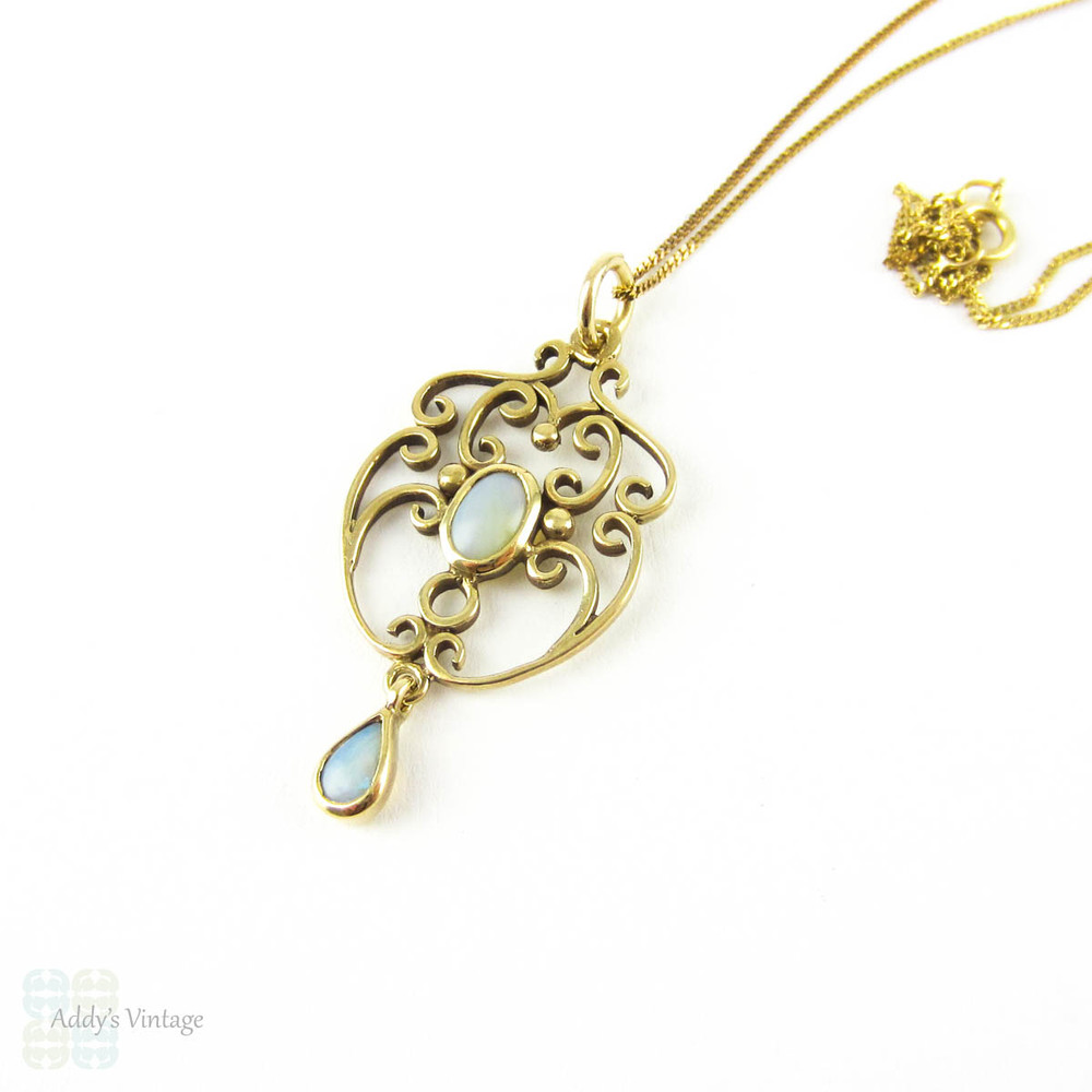 小粒9金 vintage pendant top-