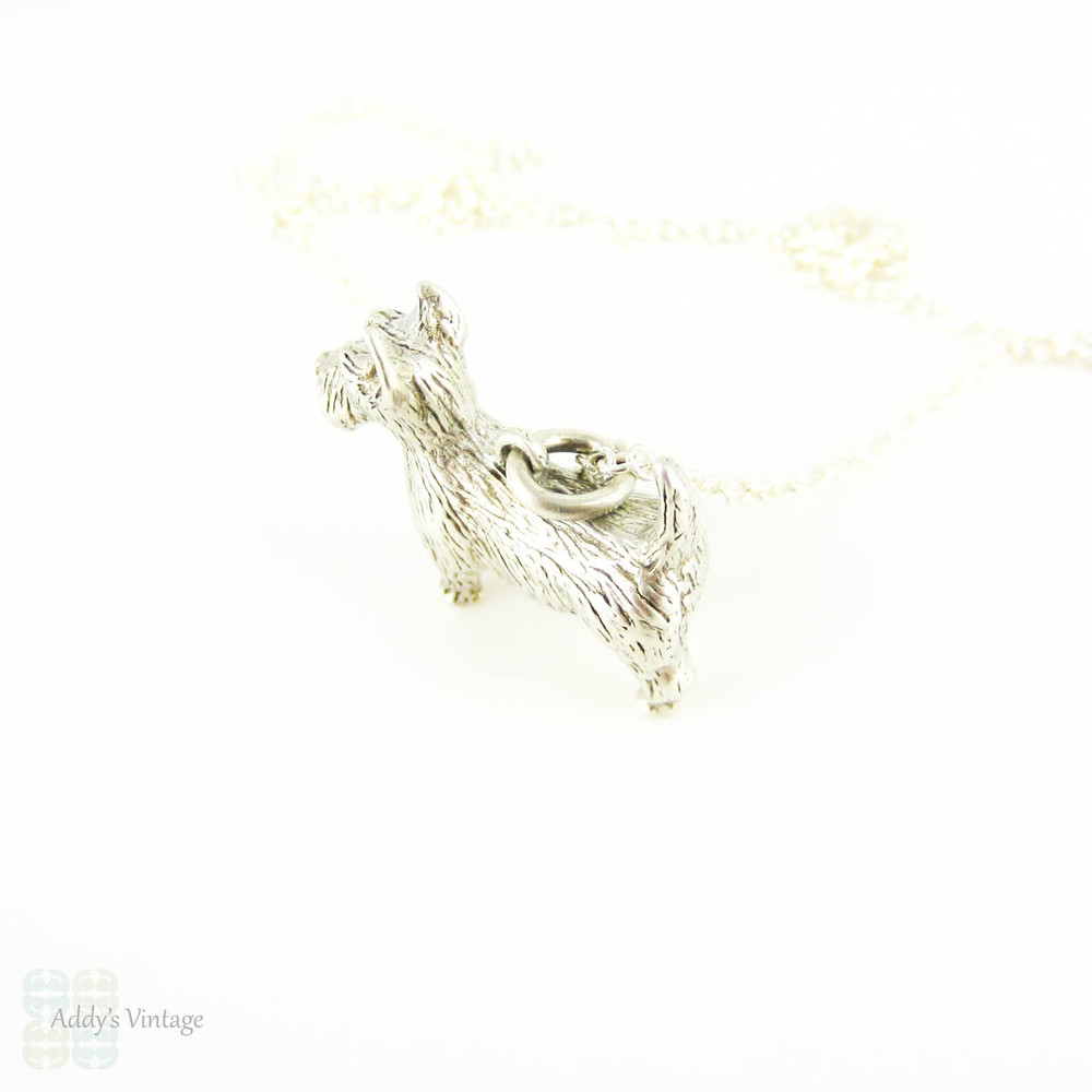 Sterling Silver Victorian Style Charm Hook, Handmade Twisted