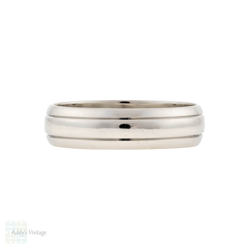 Classic Platinum Men's 6 mm Wedding Ring, Size X.5 / 11.75.