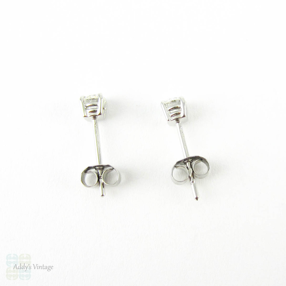 Payment 3. Old European Diamond Stud Earrings. Antique 0.45 ctw Old  Cut Diamonds in Classic 18ct White Gold Mountings.