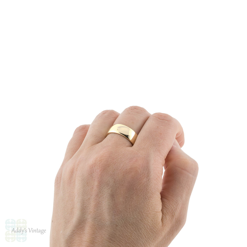 vintage 1960s 9k GOLD BAND RING