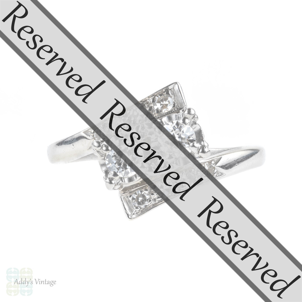 RESIZING, Old Cut Diamond Engagement Ring. Addy's Vintage