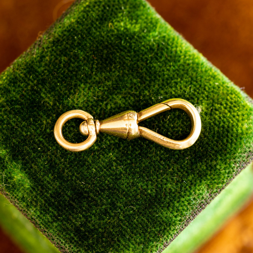 Antique 15ct 15k Gold Swivel Dog Clasp.