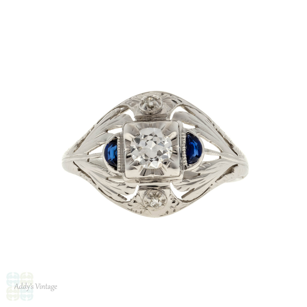 Antique Art Deco Diamond Ring | Diamond Rings for Sale | AC Silver