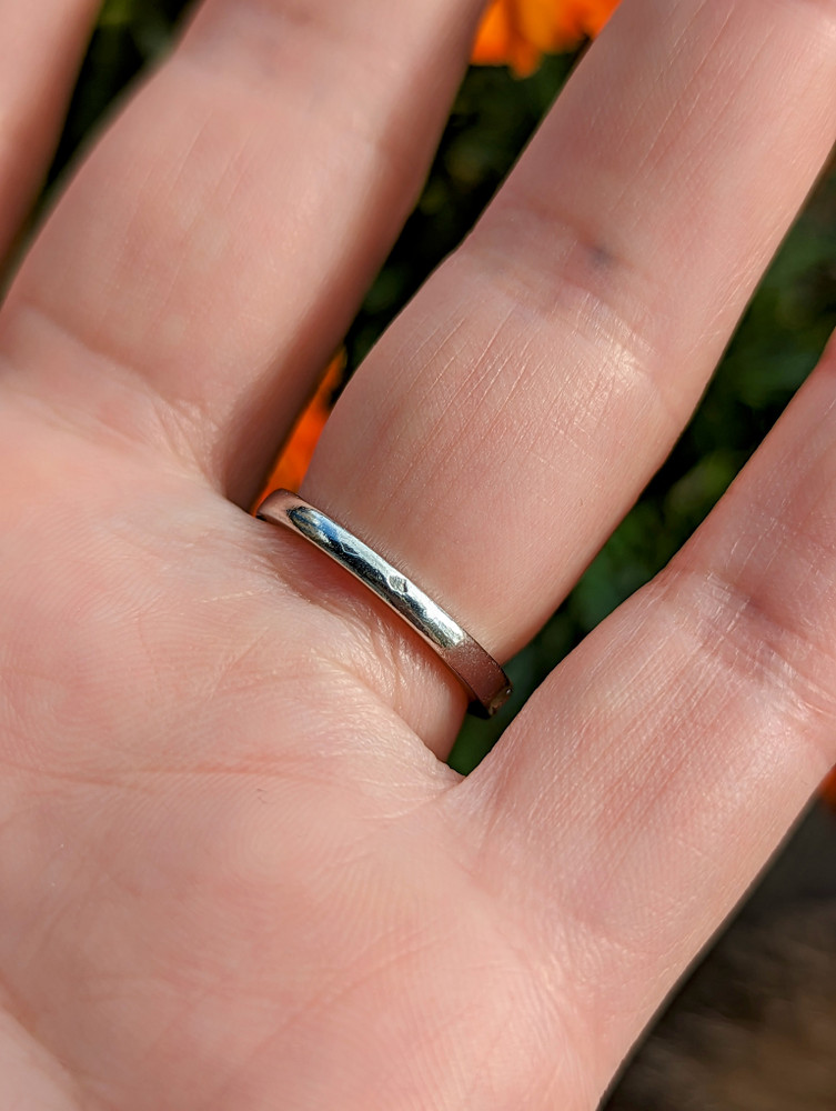 French Vintage Diamond Half Hoop Platinum Wedding Ring, 0.38ctw.