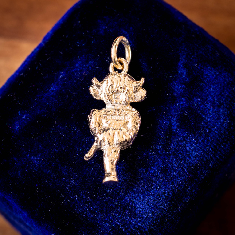 Vintage 9ct Gold Licoln Imp Pendant Lucky Charm.