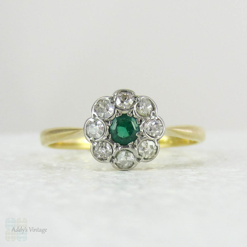 Antique Emerald Cut Diamond ring — Gray & Davis: Antique & Custom Jewelry