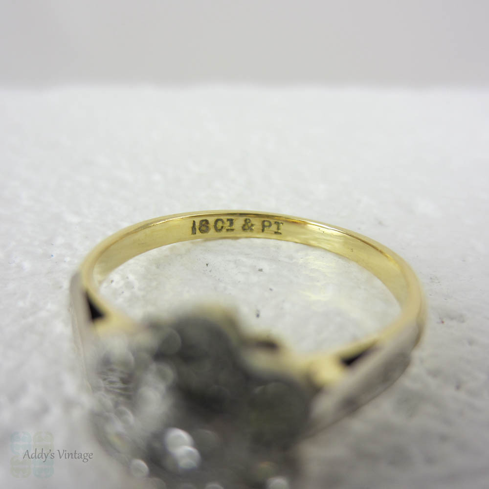 Antique Diamond Engagement Ring, Edwardian Daisy Flower Diamond Cluster ...