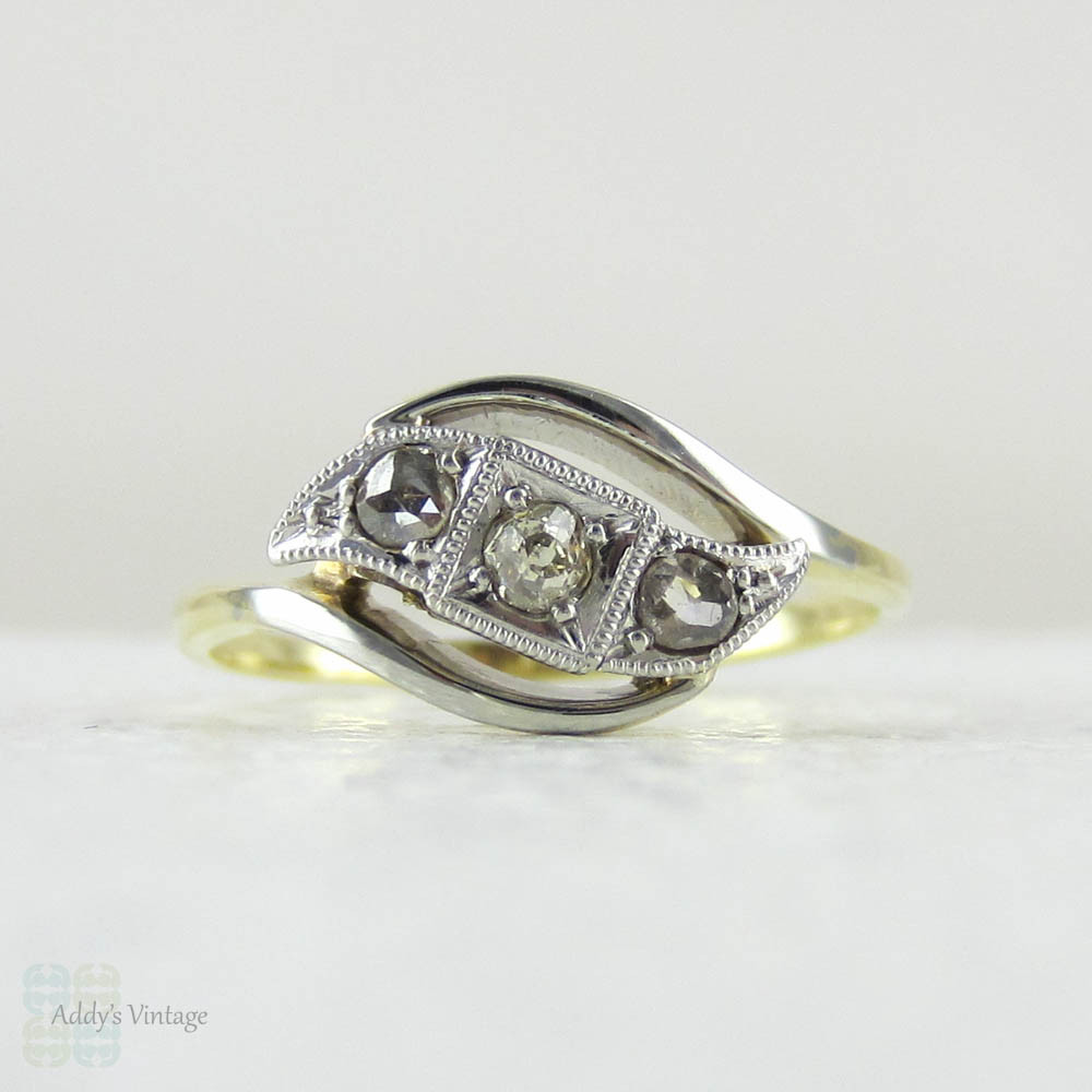 Edwardian Moval Shaped Diamond Ring – Erstwhile Jewelry