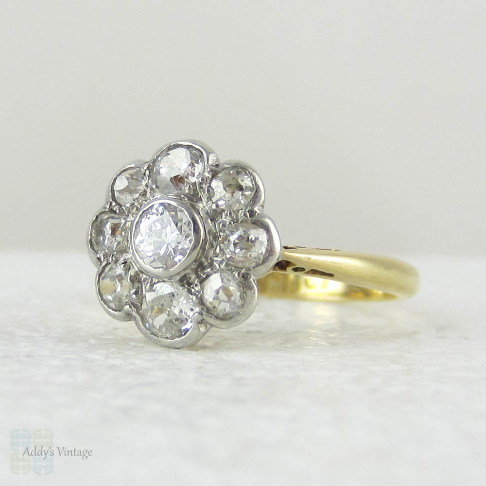 Ajojewel Women's Vintage Flower Rings Black Rhinestones Silver-color Stone  Ring Retro Jewellery Beauty Gifts - AliExpress