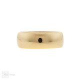 Vintage Men's Wide 9ct Yellow Gold Wedding Ring, 1950s Band Size S.5 / 9.5