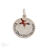 Antique Silver & Enamel Lucky Star Charm.