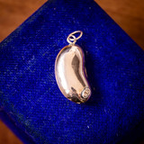 Antique Victorian 9ct Gold Lucky Bean Charm Pendant. Antique Victorian 9ct Gold Lucky Bean Charm Pendant.