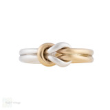 Vintage James Avery Sterling Silver & 14k Gold Love Knot Ring.